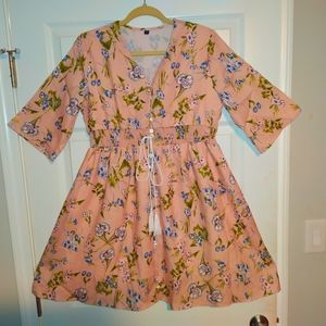 Pink Floral Dress